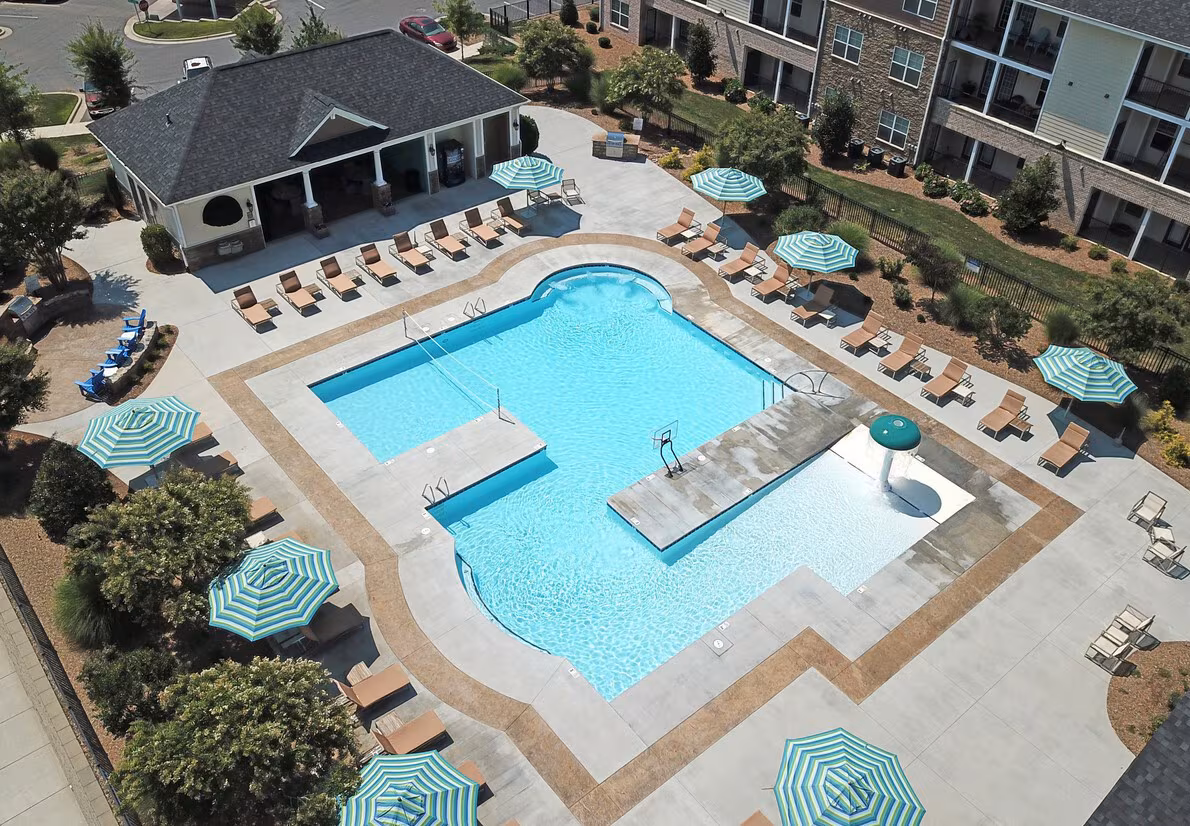 Aerial of Clubhouse Pool